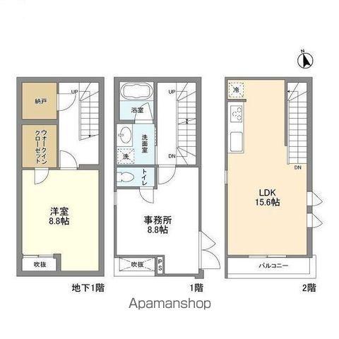 京王電鉄井の頭線 東松原駅 徒歩2分 2階建 築5年(1SLDK)の間取り写真