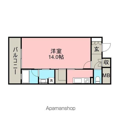 プライムメゾン東桜(1LDK/14階)の間取り写真