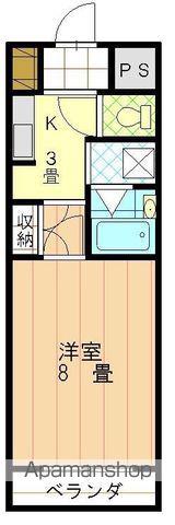 エコール久米(1K/5階)の間取り写真