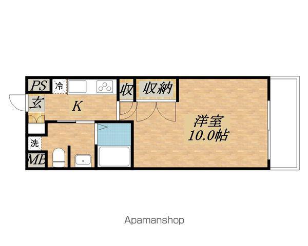 エルミナコート草津(1K/7階)の間取り写真