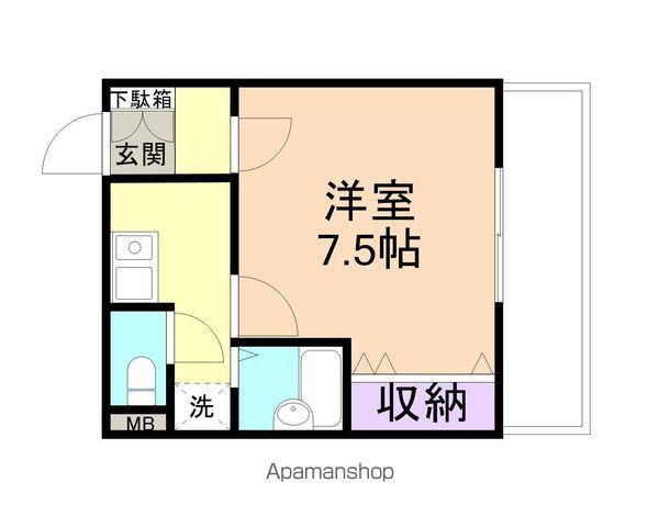メゾン紀三井寺Ⅰ(1K/1階)の間取り写真