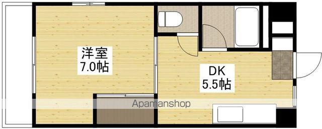 メゾン西村(1DK/2階)の間取り写真