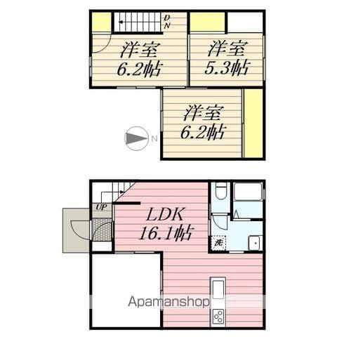久大本線 筑後吉井駅 徒歩23分 2階建 築10年(3LDK)の間取り写真