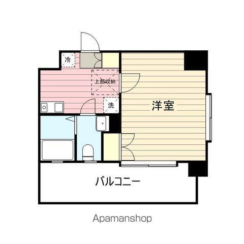 クレタ県庁前(1K/9階)の間取り写真