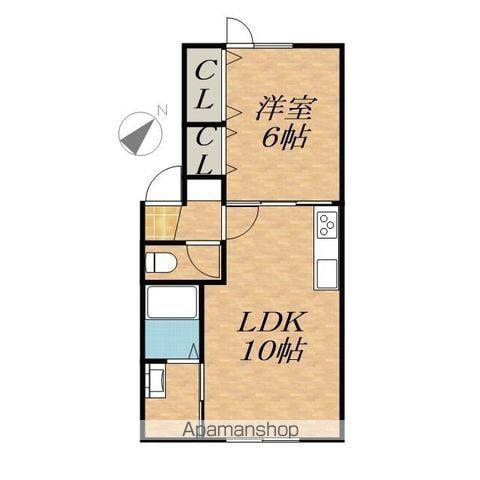 パイナップルハウスⅢ A・B棟(1LDK/1階)の間取り写真