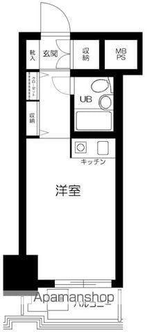 パレドール文京メトロプラザ1(ワンルーム/6階)の間取り写真