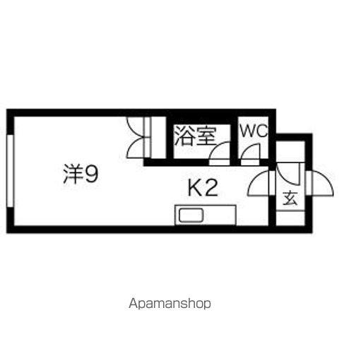 ハイム910(ワンルーム/4階)の間取り写真