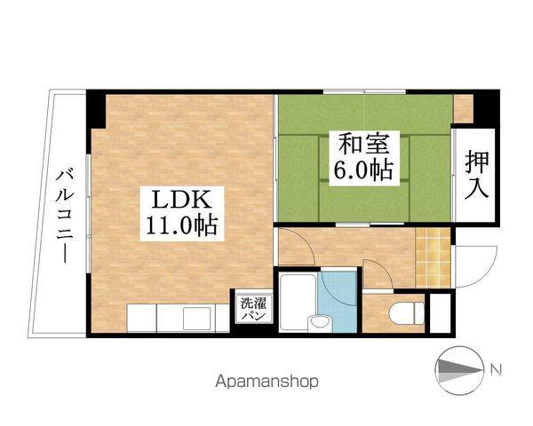 ST.CROWN(1LDK/6階)の間取り写真