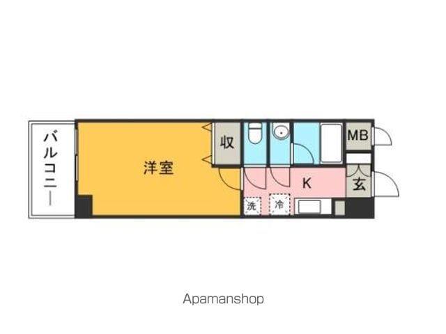 第3いわきビルディング(1K/9階)の間取り写真