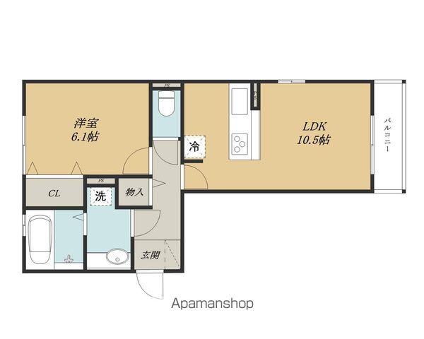 ベル プランセス(1LDK/2階)の間取り写真