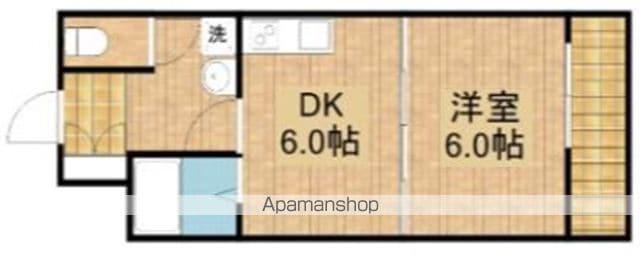 JCSマンション(1DK/2階)の間取り写真