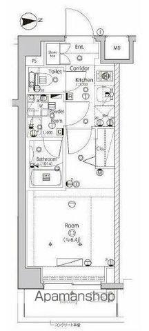 SYFORME YOKOHAMA-SAKURAGICHO(1K/4階)の間取り写真