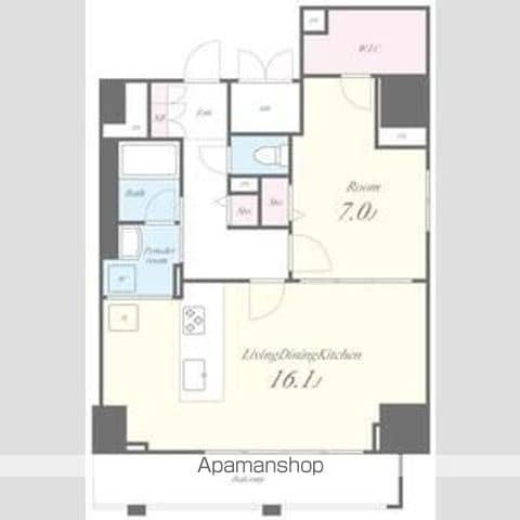 セイワパレス丸の内駅前(1LDK/13階)の間取り写真