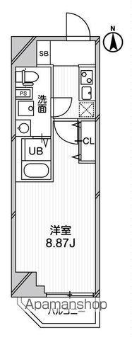 GRAN PASEO 高田馬場(1K/1階)の間取り写真