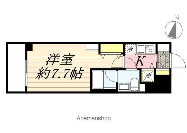 HYS YOKOHAMA FELICE(1K/7階)の間取り写真