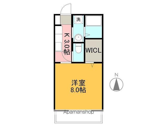 IVY COURT(1K/2階)の間取り写真