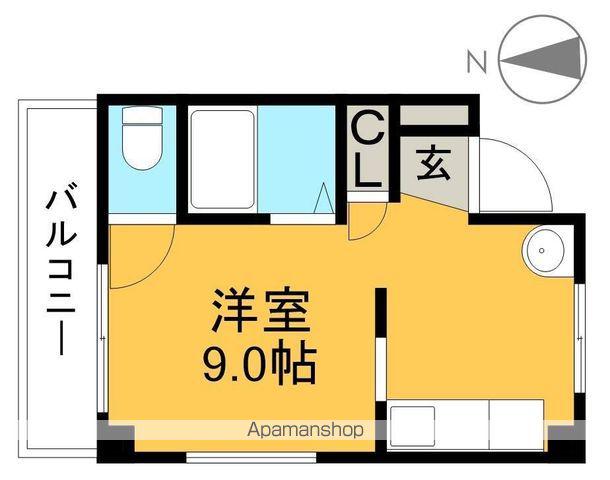 レジデンス上町(ワンルーム/4階)の間取り写真