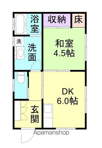 和歌山電鐵貴志川線 岡崎前駅 徒歩17分 1階建 築11年(1DK)の間取り写真