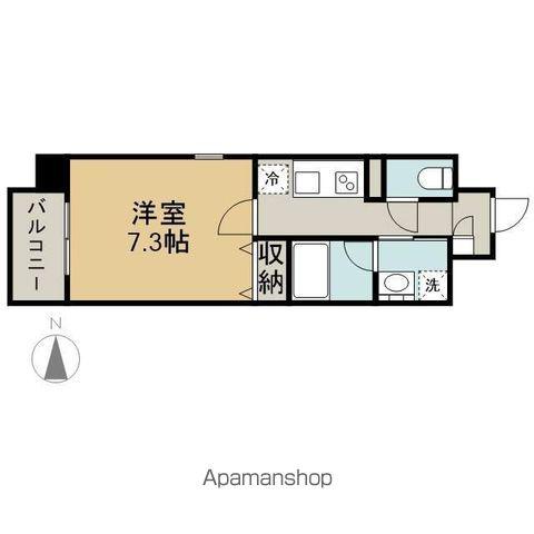 MX-IV(1K/4階)の間取り写真