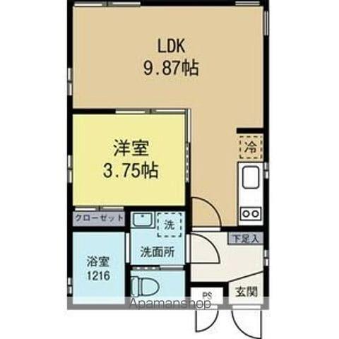 LE GIOIE 名駅(1LDK/3階)の間取り写真