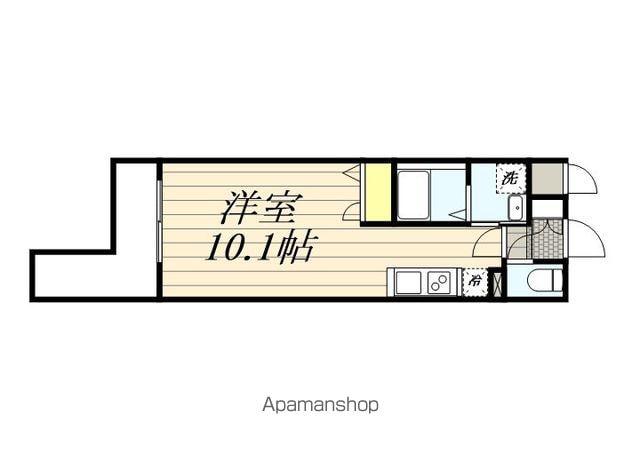 キルンズガーデン高取(ワンルーム/6階)の間取り写真