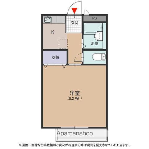 サンガーデン猪高台(1K/1階)の間取り写真