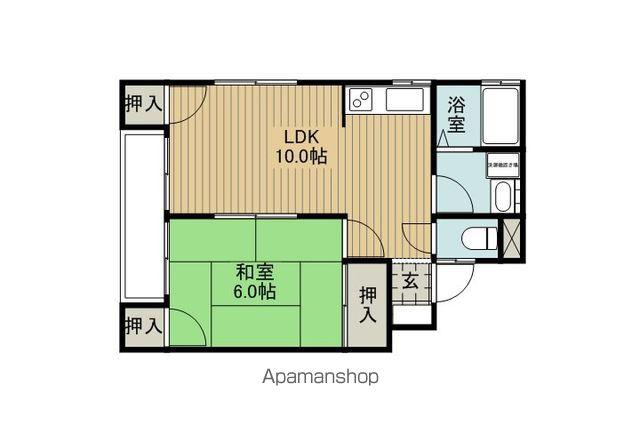 コーポかえで(1LDK/1階)の間取り写真