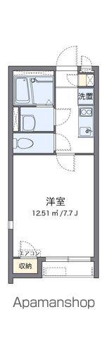 クレイノKSハイム七里(1K/2階)の間取り写真