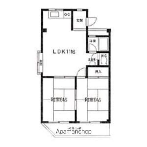 第2リバーサイド清水(2LDK/1階)の間取り写真