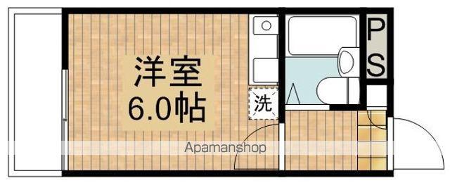 MSマンション(ワンルーム/2階)の間取り写真