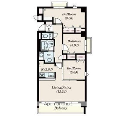 AZALEEUEZONO(3LDK/3階)の間取り写真