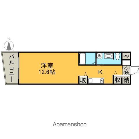 ベルドミール橘(ワンルーム/8階)の間取り写真