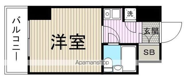 クリオ阪東橋壱番館(1K/4階)の間取り写真