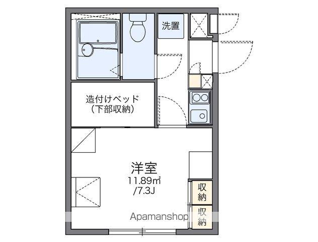 レオパレス新柏(1K/1階)の間取り写真