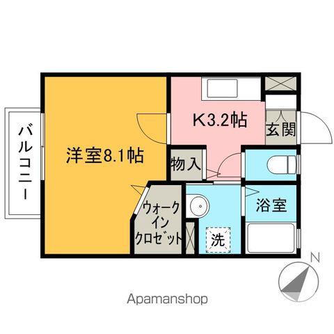 ステップステージ(1K/2階)の間取り写真