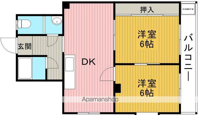 光マンション(2DK/3階)の間取り写真