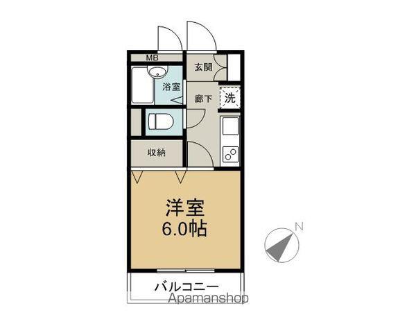 アヴェニールNISHIKI(1K/2階)の間取り写真