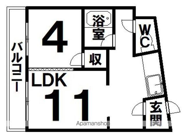 カーサ・プリオールⅤ(1LDK/4階)の間取り写真