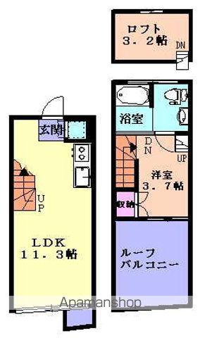 オラーンジェ(1LDK/4階)の間取り写真