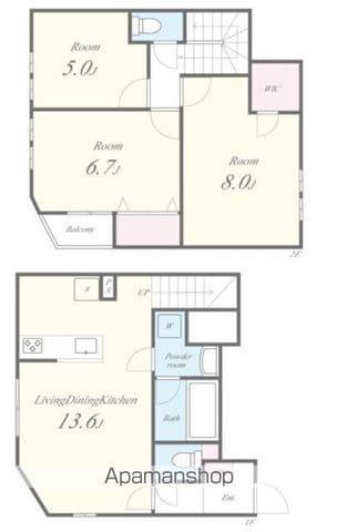 MI PATIO A棟(3LDK/1階)の間取り写真