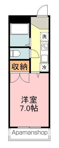 クリエイトAⅡ(1K/3階)の間取り写真