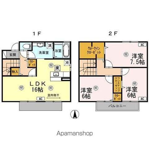 ブリオーソ東高松(3LDK)の間取り写真