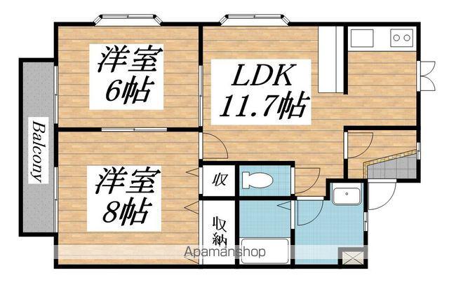 メゾンソフィア(2LDK/2階)の間取り写真
