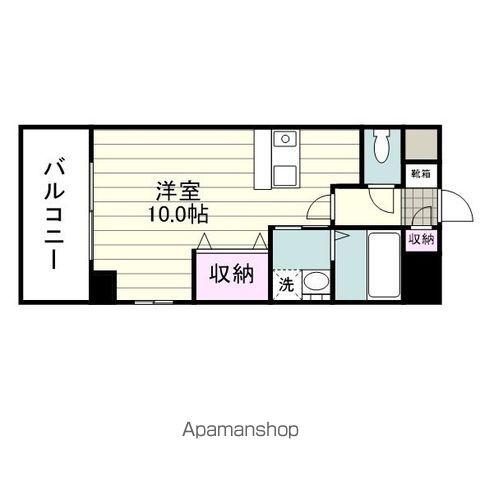 マンション・カイト(ワンルーム/6階)の間取り写真