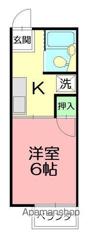 シティハイムエクセルⅢ(1K/2階)の間取り写真