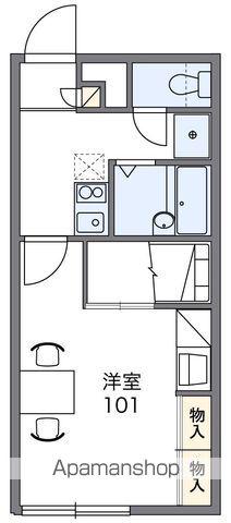 レオパレスサンジェルマン浜茄子(1K/1階)の間取り写真