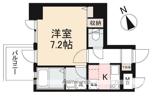 パサル藤塚(1K/3階)の間取り写真