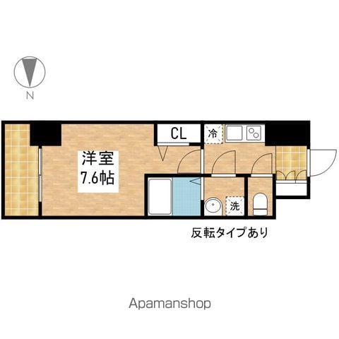 エスリード葵桜通(1K/9階)の間取り写真
