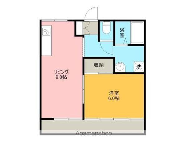 アビタシオンカラマーズ志むら(1LDK/1階)の間取り写真