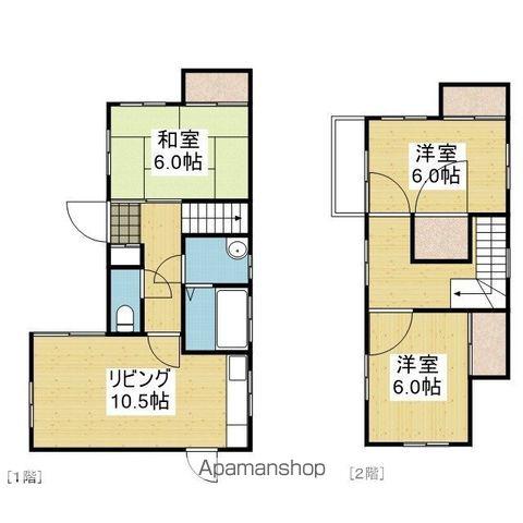 愛媛県松山市 2階建 築32年(3LDK)の間取り写真